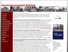 Tablet Screenshot of geschichtswerkstatt-billstedt.de
